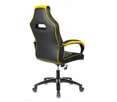 Кресло игровое Zombie VIKING 2 AERO черный/желтый текстиль/эко.кожа крестовина пластик