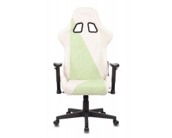 Кресло игровое Zombie VIKING X Fabric белый/зеленый с подголов. крестовина пластик-foto6