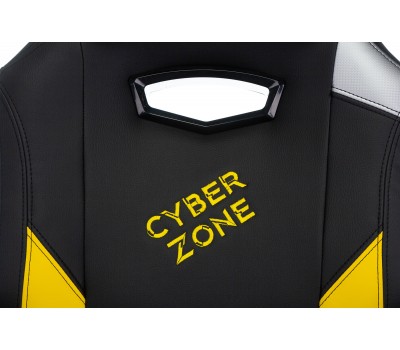 Кресло игровое Zombie HERO CYBERZONE черный/желтый эко.кожа с подголов. крестовина пластик