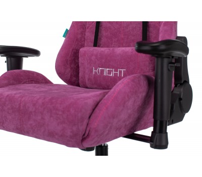 Кресло игровое Zombie VIKING KNIGHT Fabric малиновый Light-15 с подголов. крестовина металл