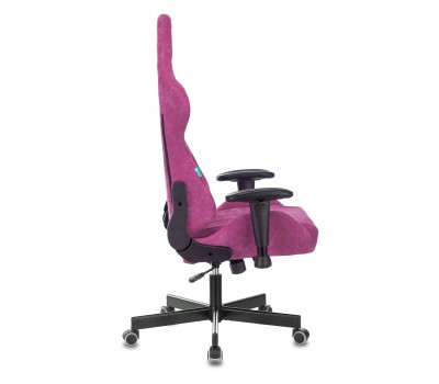 Кресло игровое Zombie VIKING KNIGHT Fabric малиновый Light-15 с подголов. крестовина металл