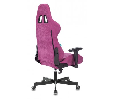 Кресло игровое Zombie VIKING KNIGHT Fabric малиновый Light-15 с подголов. крестовина металл