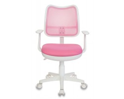 Кресло детское Бюрократ Ch-W797 розовый сиденье розовый TW-13A сетка/ткань крестовина пластик пластик белый-foto2