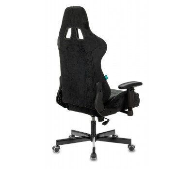 Кресло игровое Zombie VIKING KNIGHT Fabric черный Light-20 с подголов. крестовина металл