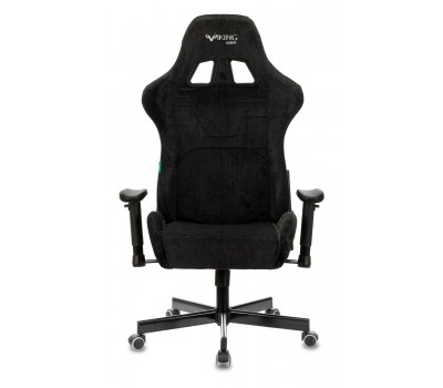 Кресло игровое Zombie VIKING KNIGHT Fabric черный Light-20 с подголов. крестовина металл