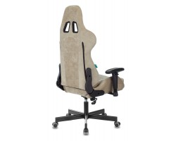 Кресло игровое Zombie VIKING KNIGHT Fabric песочный Light-21 с подголов. крестовина металл-foto17