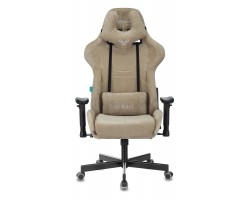 Кресло игровое Zombie VIKING KNIGHT Fabric песочный Light-21 с подголов. крестовина металл-foto2