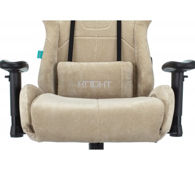 Кресло игровое Zombie VIKING KNIGHT Fabric песочный Light-21 с подголов. крестовина металл Кресло игровое Zombie VIKING KNIGHT Fabric песочный Light-21 с подголов. крестовина металл
