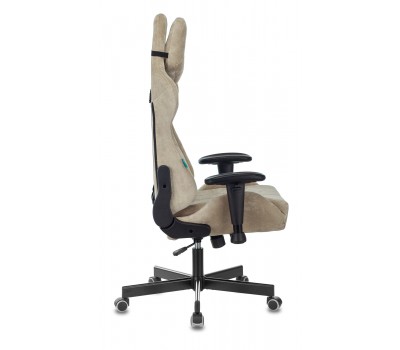 Кресло игровое Zombie VIKING KNIGHT Fabric песочный Light-21 с подголов. крестовина металл Кресло игровое Zombie VIKING KNIGHT Fabric песочный Light-21 с подголов. крестовина металл