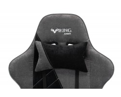 Кресло игровое Zombie VIKING X Fabric серый/черный с подголов. крестовина пластик-foto7