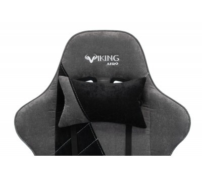 Кресло игровое Zombie VIKING X Fabric серый/черный с подголов. крестовина пластик