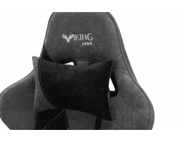 Кресло игровое Zombie VIKING X Fabric серый/черный с подголов. крестовина пластик-foto10
