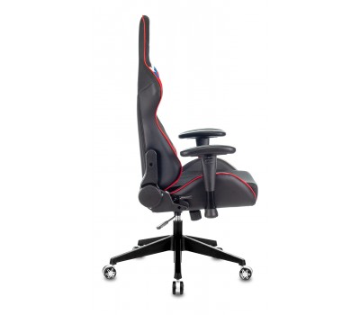 Кресло игровое Zombie VIKING 4 AERO белый/синий/красный текстиль/эко.кожа с подголов. крестовина пластик