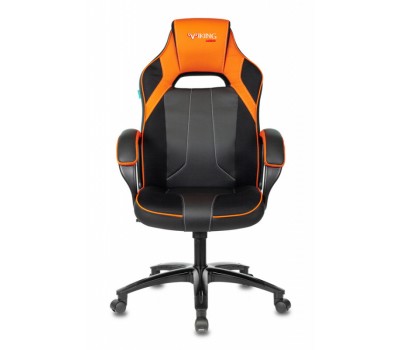 Кресло игровое Zombie VIKING 2 AERO черный/оранжевый текстиль/эко.кожа крестовина пластик