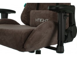 Кресло игровое Zombie VIKING KNIGHT Fabric темно-коричневый Light-10 с подголов. крестовина металл-foto9