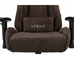 Кресло игровое Zombie VIKING KNIGHT Fabric темно-коричневый Light-10 с подголов. крестовина металл-foto6