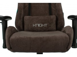 Кресло игровое Zombie VIKING KNIGHT Fabric темно-коричневый Light-10 с подголов. крестовина металл-foto6
