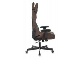 Кресло игровое Zombie VIKING KNIGHT Fabric темно-коричневый Light-10 с подголов. крестовина металл-foto3