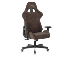 Кресло игровое Zombie VIKING KNIGHT Fabric темно-коричневый Light-10 с подголов. крестовина металл-foto14