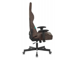 Кресло игровое Zombie VIKING KNIGHT Fabric темно-коричневый Light-10 с подголов. крестовина металл-foto16