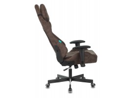 Кресло игровое Zombie VIKING KNIGHT Fabric темно-коричневый Light-10 с подголов. крестовина металл-foto5