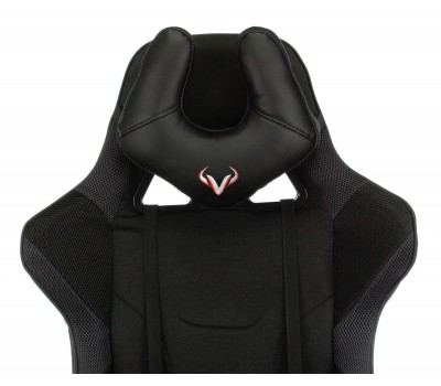 Кресло игровое Zombie VIKING 4 AERO Edition черный текстиль/эко.кожа с подголов. крестовина пластик