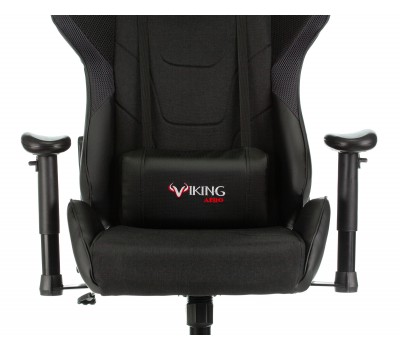 Кресло игровое Zombie VIKING 4 AERO Edition черный текстиль/эко.кожа с подголов. крестовина пластик