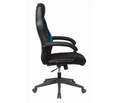 Кресло игровое Zombie VIKING 3 AERO черный/синий текстиль/эко.кожа крестовина пластик
