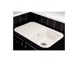 Кухонная мойка LIRA 1B1D WHITE ALABASTER KUPPERSBERG-foto2