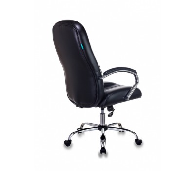 Кресло руководителя Бюрократ T-898SL черный Leather Venge Black эко.кожа крестовина металл хром