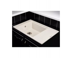 Кухонная мойка MILA 1B1D WHITE ALABASTER KUPPERSBERG-foto2