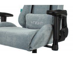Кресло игровое Zombie VIKING KNIGHT Fabric серо-голубой Light-28 с подголов. крестовина металл-foto9