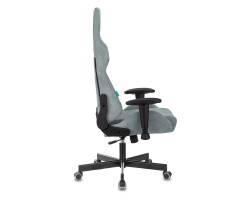 Кресло игровое Zombie VIKING KNIGHT Fabric серо-голубой Light-28 с подголов. крестовина металл-foto16