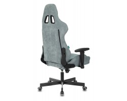 Кресло игровое Zombie VIKING KNIGHT Fabric серо-голубой Light-28 с подголов. крестовина металл-foto17