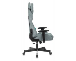 Кресло игровое Zombie VIKING KNIGHT Fabric серо-голубой Light-28 с подголов. крестовина металл-foto3