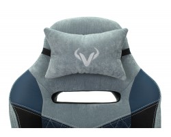 Кресло игровое Zombie VIKING 6 KNIGHT Fabric голубой с подголов. крестовина металл-foto7