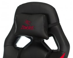 Кресло игровое Zombie DRIVER черный/красный эко.кожа с подголов. крестовина пластик-foto8