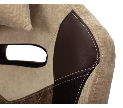 Кресло игровое Zombie VIKING 6 KNIGHT Fabric коричневый/бежевый с подголов. крестовина металл Кресло игровое Zombie VIKING 6 KNIGHT Fabric коричневый/бежевый с подголов. крестовина металл