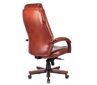 Кресло руководителя Бюрократ T-9923WALNUT светло-коричневый Leather Eichel кожа крестовина металл/дерево Кресло руководителя Бюрократ T-9923WALNUT светло-коричневый Leather Eichel кожа крестовина металл/дерево