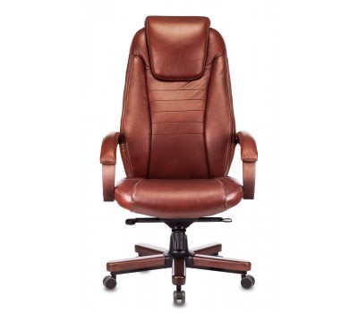 Кресло руководителя Бюрократ T-9923WALNUT светло-коричневый Leather Eichel кожа крестовина металл/дерево Кресло руководителя Бюрократ T-9923WALNUT светло-коричневый Leather Eichel кожа крестовина металл/дерево