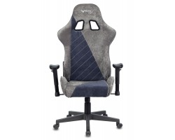 Кресло игровое Zombie VIKING X Fabric серый/темно-синий с подголов. крестовина пластик-foto12