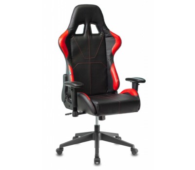 Кресло игровое Zombie VIKING 5 AERO черный/красный эко.кожа с подголов. крестовина пластик
