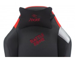 Кресло игровое Zombie HERO BATTLEZONE PRO черный/красный эко.кожа с подголов. крестовина пластик-foto7