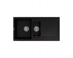 Кухонная мойка MODENA 1,5B2D BLACK METALLIC KUPPERSBERG