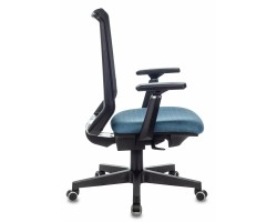 Кресло руководителя Бюрократ EXPERT черный TW-01 сиденье синий 38-415 сетка/ткань с подголов. крестовина пластик-foto7
