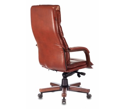 Кресло руководителя Бюрократ T-9927WALNUT светло-коричневый Leather Eichel кожа крестовина металл/дерево Кресло руководителя Бюрократ T-9927WALNUT светло-коричневый Leather Eichel кожа крестовина металл/дерево