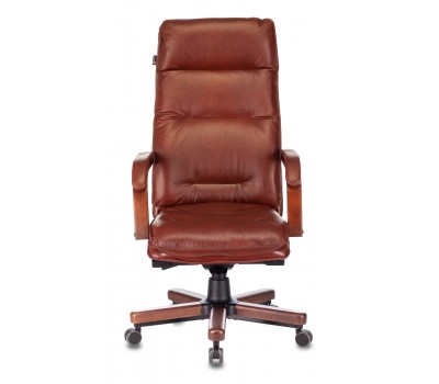 Кресло руководителя Бюрократ T-9927WALNUT светло-коричневый Leather Eichel кожа крестовина металл/дерево Кресло руководителя Бюрократ T-9927WALNUT светло-коричневый Leather Eichel кожа крестовина металл/дерево
