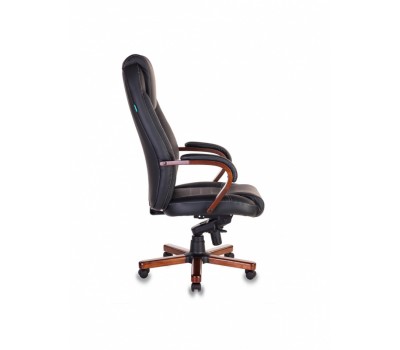 Кресло руководителя Бюрократ T-9923MAHOGANY черный кожа крестовина металл/дерево Кресло руководителя Бюрократ T-9923MAHOGANY черный кожа крестовина металл/дерево