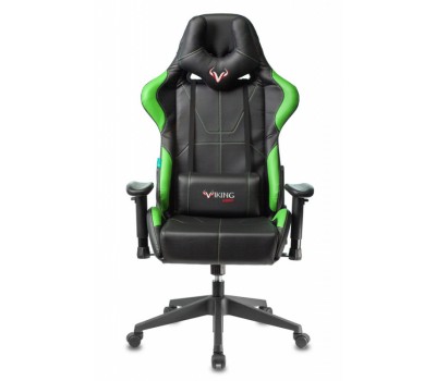 Кресло игровое Zombie VIKING 5 AERO черный/салатовый эко.кожа с подголов. крестовина пластик Кресло игровое Zombie VIKING 5 AERO черный/салатовый эко.кожа с подголов. крестовина пластик