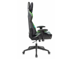 Кресло игровое Zombie VIKING 5 AERO черный/салатовый эко.кожа с подголов. крестовина пластик-foto3